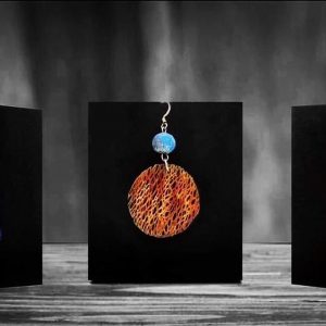 Orecchini naturali con fibra di fico d’india
